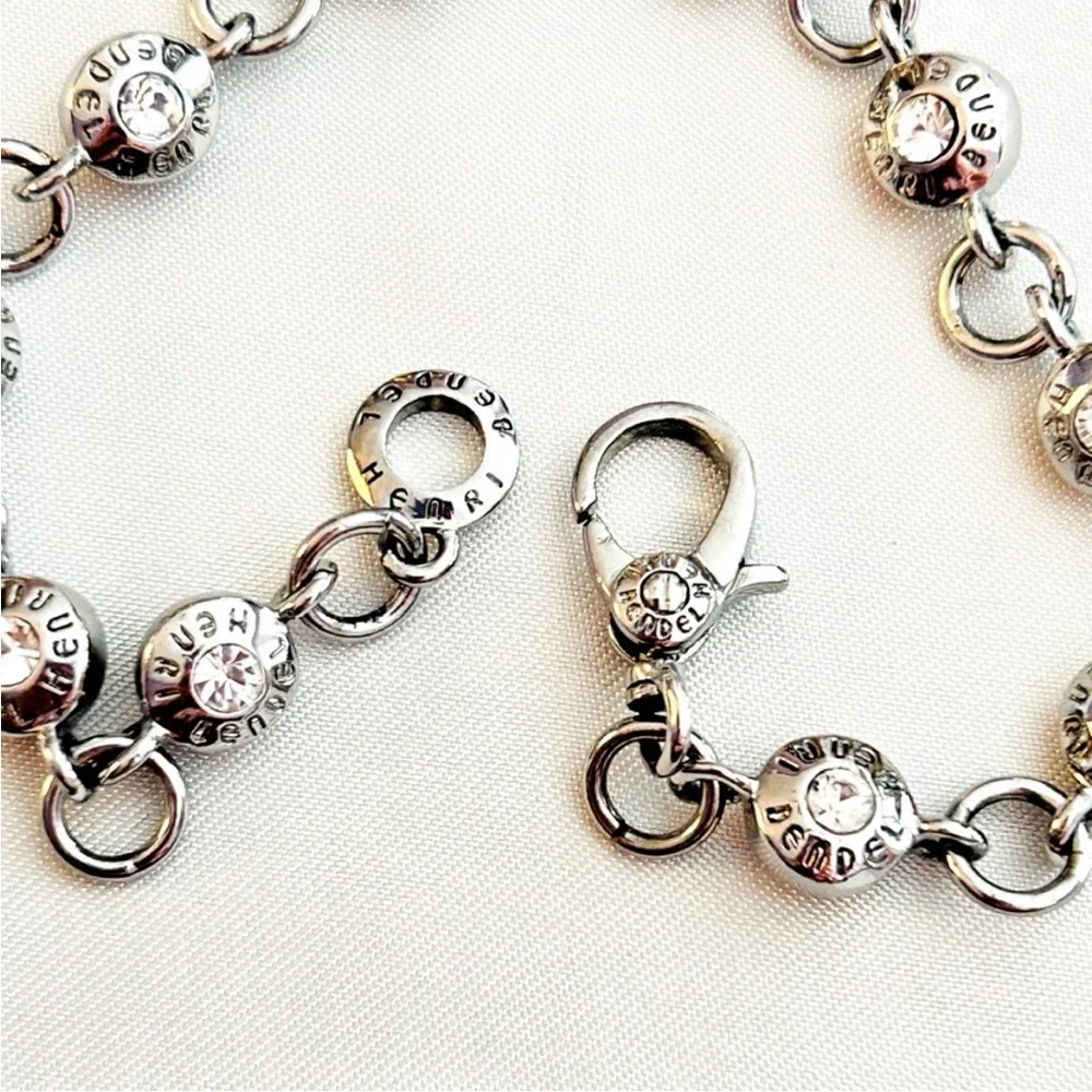NWOT RARE Henri Bendel Silver Tone Tennis Bracelet - Picture 5 of 10